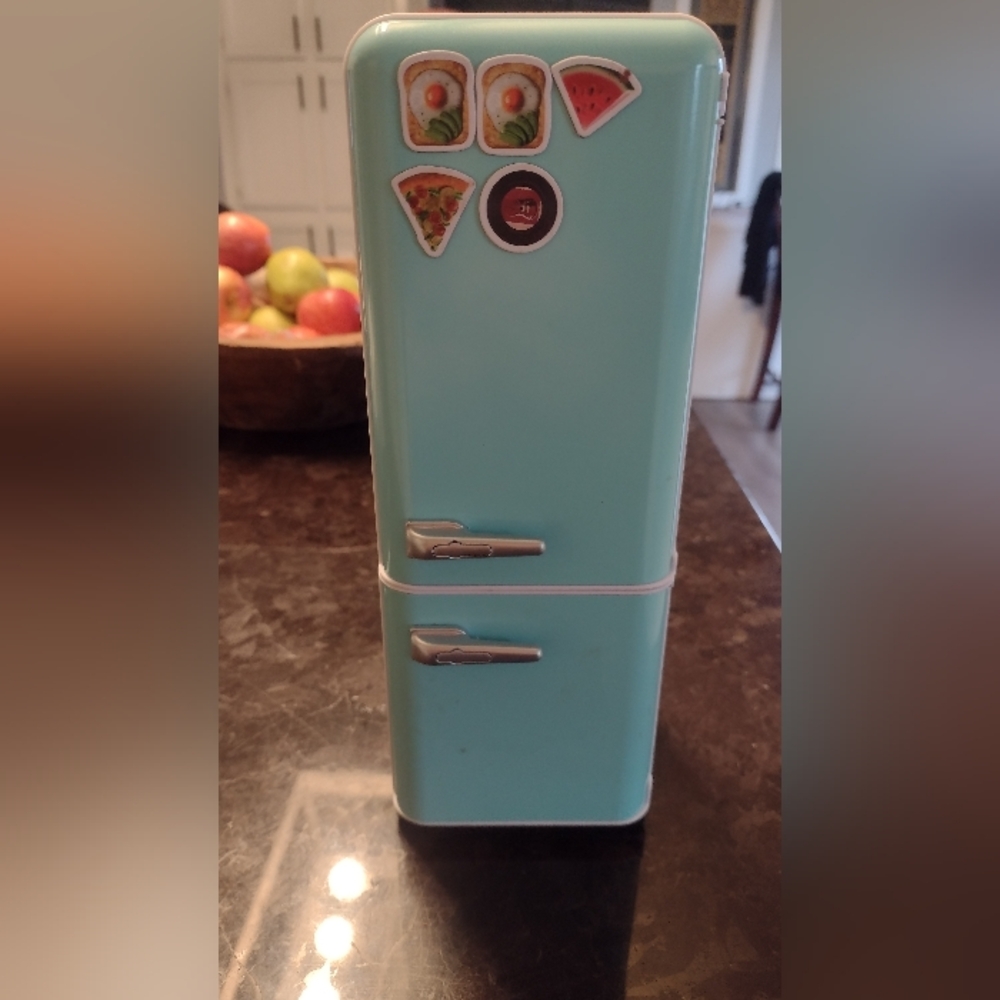 Mini Brand Refrigerator, Includes Over 30+ Items Inside And Magnets Like New